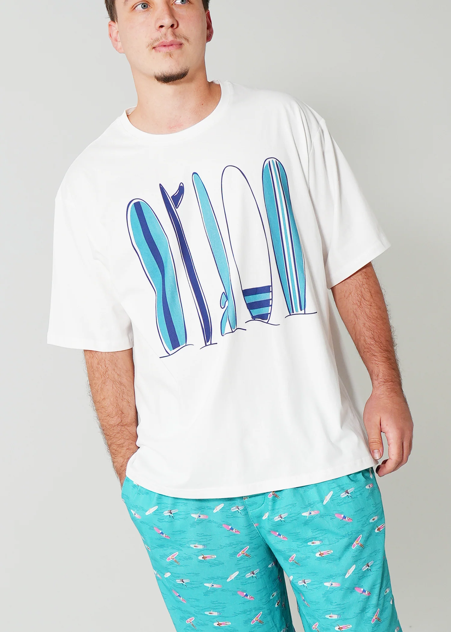 Mens Ocean Drift T-Shirt & Long Pants PJ Set - Image 5